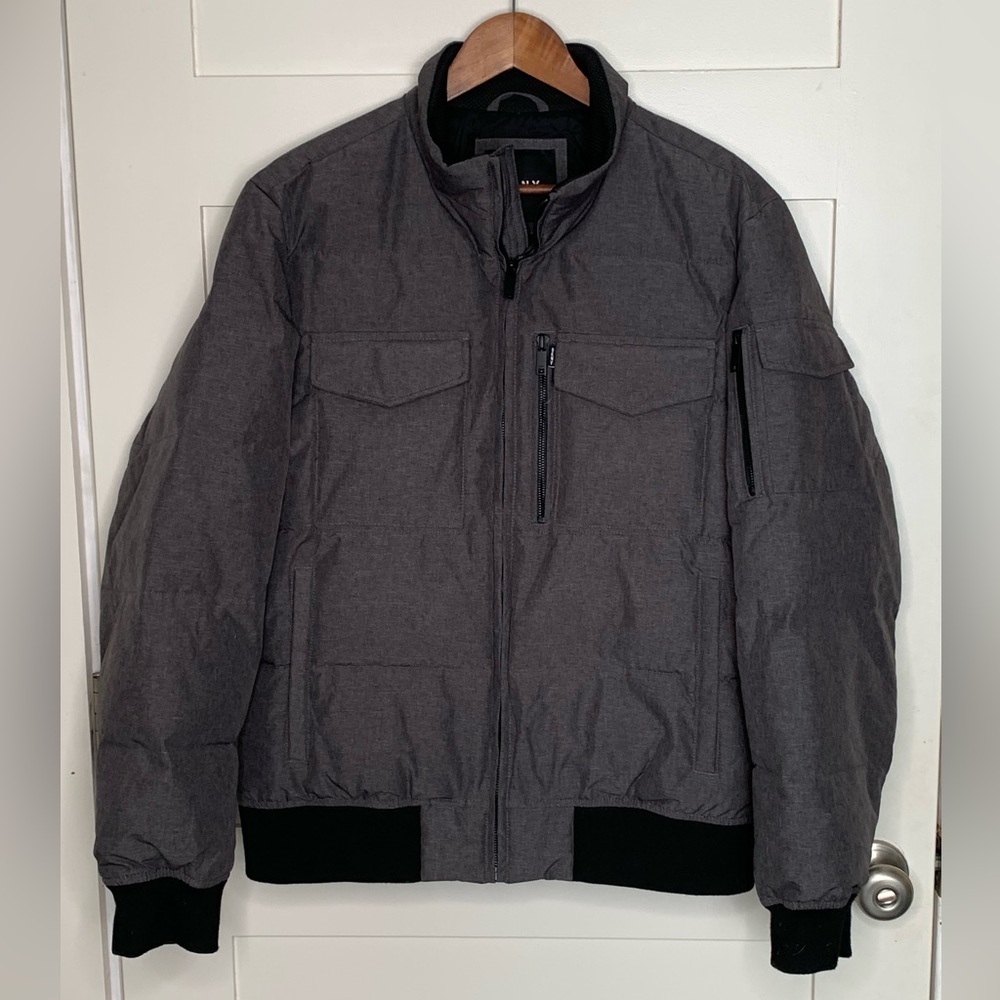 DKNY Men's Gray Bomber Jacket